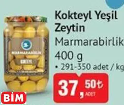 MARMARABİRLİK KOKTEYL YEŞİL ZEYTİN